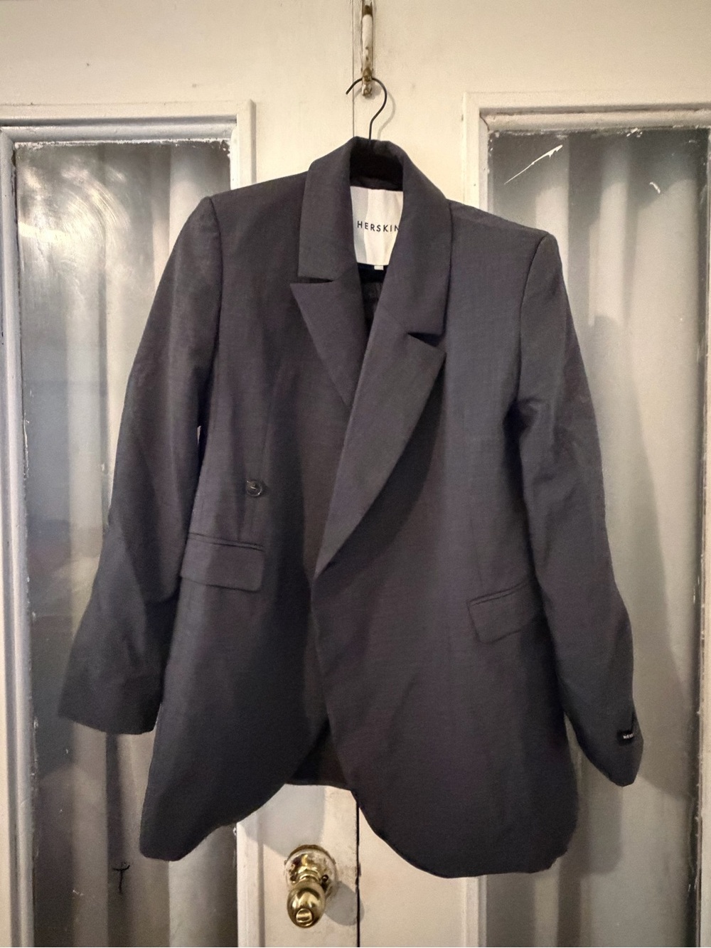 Herskind Black Double-Breasted Women's Blazer